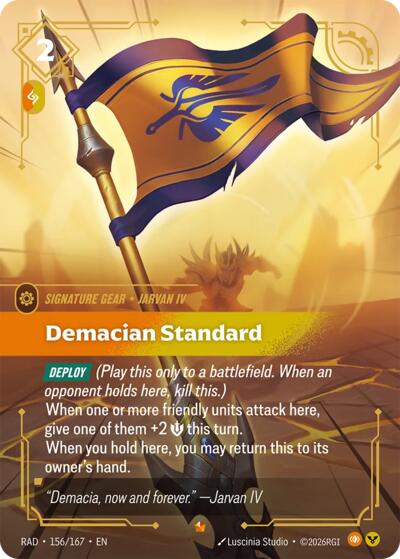 Riftbound - Radiance - Demacian Standard - 156/167 - Epic
