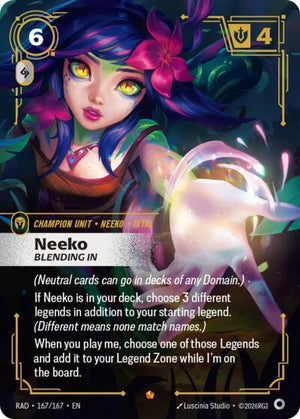 Riftbound - Radiance - Neeko, Bleeding In - 167/167 - Epic