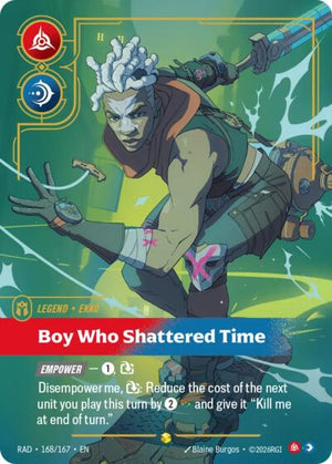 Riftbound - Radiance - Ekko, Boy Who Shattered Time (Overnumbered) - 168/167 - Showcase