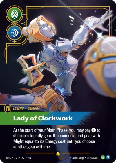 Riftbound - Radiance - Orianna, Lady of Clockwork (Overnumbered) - 171/167 - Showcase