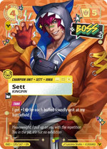 Riftbound - Radiance - Sett, Kingpin (Overnumbered) - 183/167 - Showcase