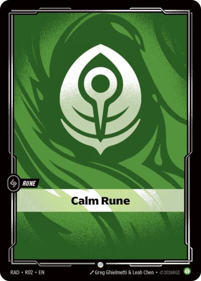 Riftbound - Radiance - Calm Rune - R02 - Common