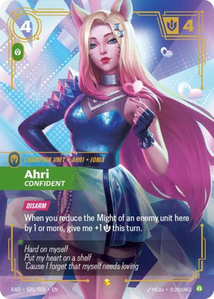 Riftbound - Radiance - Ahri, Confident (SP) - SP1/005 - Showcase