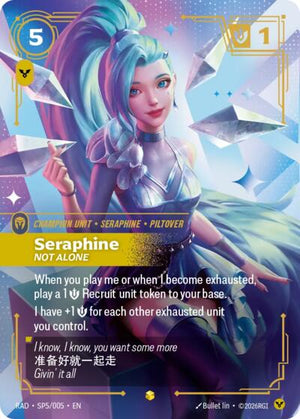 Riftbound - Radiance - Seraphine, Not Alone (SP) - SP5/005 - Showcase