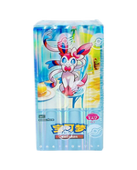 Cartoon character on a product packaging with a colorful design
