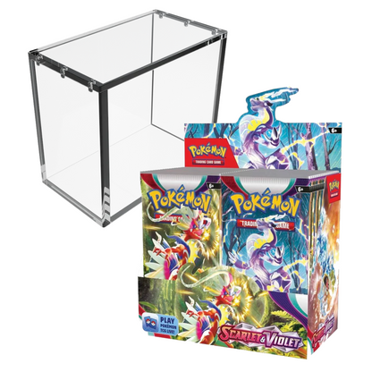 Pokémon TCG - Scarlet and Violet Booster Box (36 Packs) + Acrylic Display Case Bundle